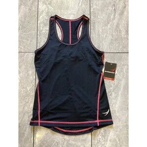 Endeavor Tank Top Womens Small Black Pink Athletic Racerback Gym Workout Shirt